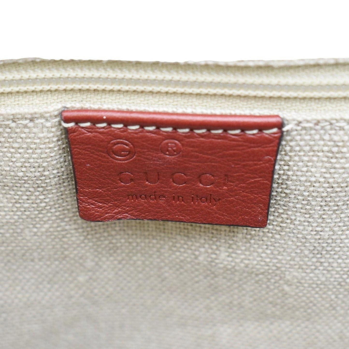 GUCCI Microguccissima Leather Tote Bag Red 449655