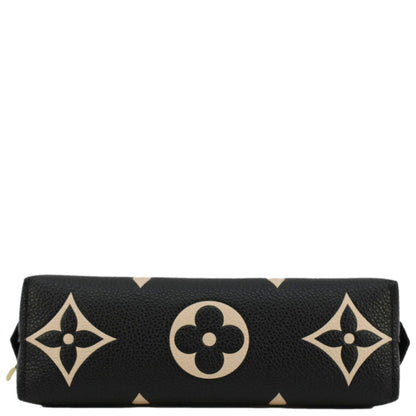 LOUIS VUITTON Monogram Empreinte leather Cosmetic Pouch Bicolor