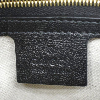 GUCCI Small GG Leather Top Handle Shoulder Bag Black 675791