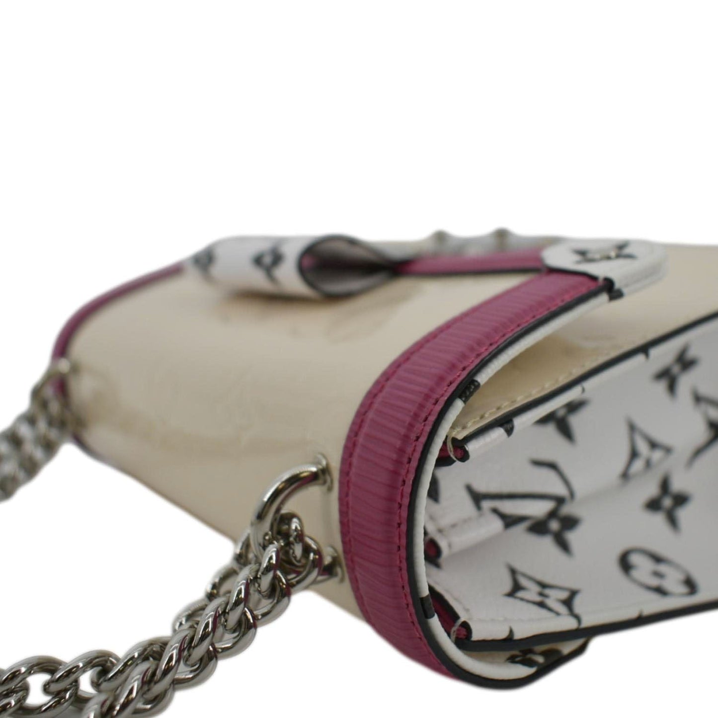 LOUIS VUITTON Wynwood Monogram Vernis Leather Crossbody Bag Beige