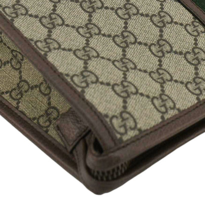 GUCCI Ophidia GG Supreme Canvas Pouch Beige 598234