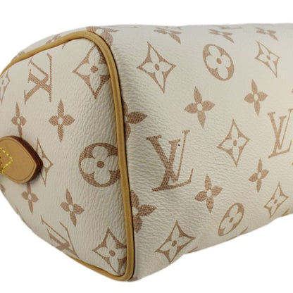 LOUIS VUITTON Speedy 20 Bandouliere Monogram Dune Canvas Crossbody Bag Sand