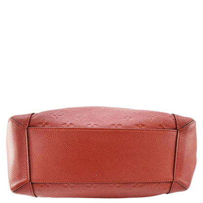 LOUIS VUITTON Bagatelle Monogram Empreinte Leather Shoulder Bag Red