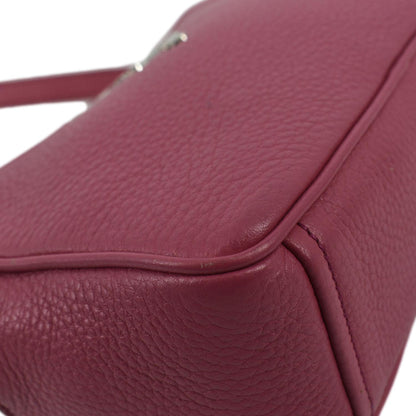 PRADA Vitello Phenix Leather Crossbody Bag Pink