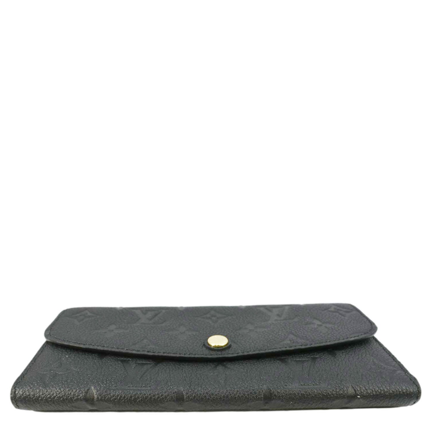LOUIS VUITTON Emilie Monogram Empreinte Leather Wallet Black