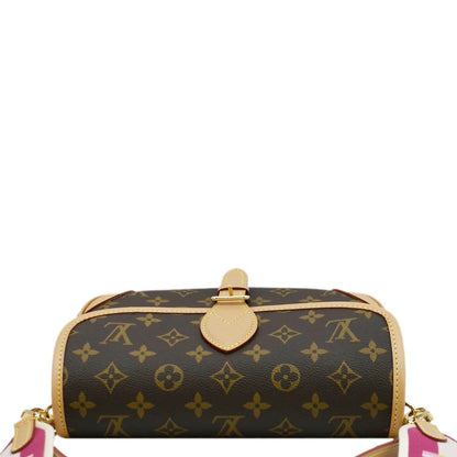 LOUIS VUITTON Diane Monogram Canvas Shoulder Bag Brown