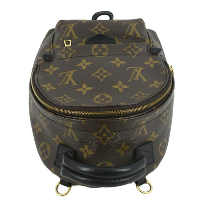 LOUIS VUITTON Palm Springs Mini Monogram Canvas Backpack Brown