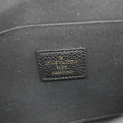 LOUIS VUITTON Felicie Pochette Empreinte Leather Crossbody Bag Black