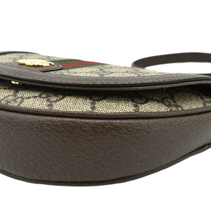 GUCCI Ophidia Mini GG Supreme Canvas Shoulder Bag Beige 757309