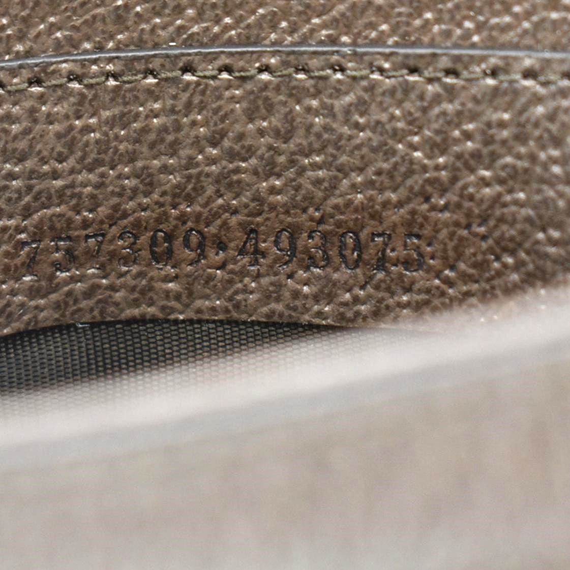 GUCCI Ophidia Mini GG Supreme Canvas Shoulder Bag Beige 757309
