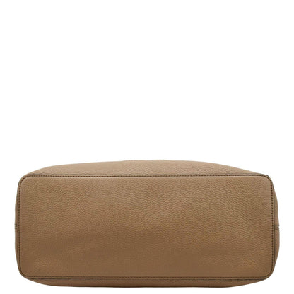 GUCCI Soho Large Pebbled Leather Hobo Shoulder Bag Tan 536194