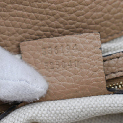 GUCCI Soho Large Pebbled Leather Hobo Shoulder Bag Tan 536194