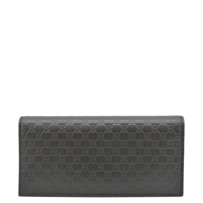 GUCCI Microguccissima GG Leather Bi-fold Long Wallet Black 544479