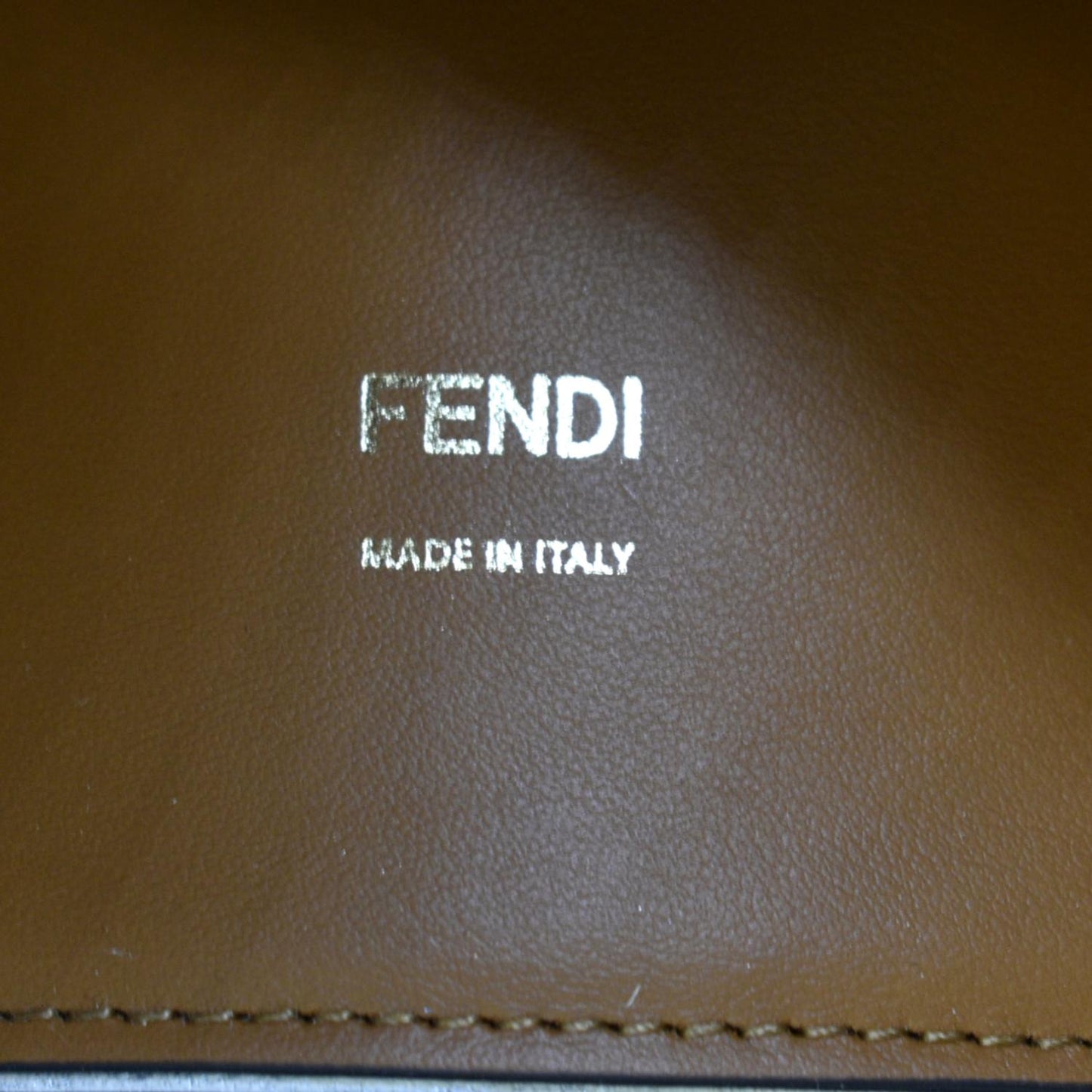 FENDI Peekaboo X-Lite Leather Tote Bag Black