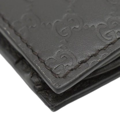 GUCCI Microguccissima GG Leather Bi-fold Long Wallet Black 544479