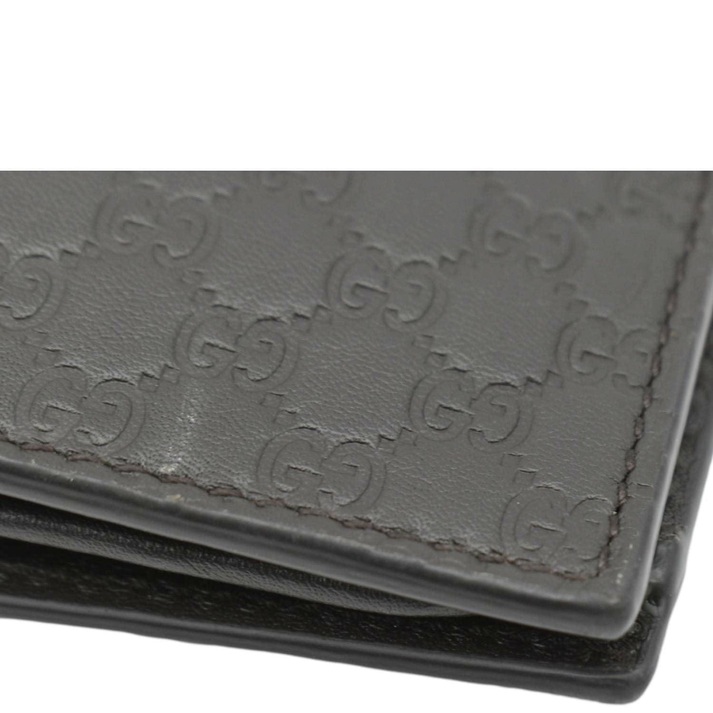 GUCCI Microguccissima GG Leather Bi-fold Long Wallet Black 544479