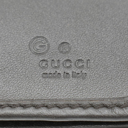 GUCCI Microguccissima GG Leather Bi-fold Long Wallet Black 544479