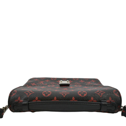 LOUIS VUITTON Metis Pochette Monogram Infrarouge Crossbody Bag Glossy Red