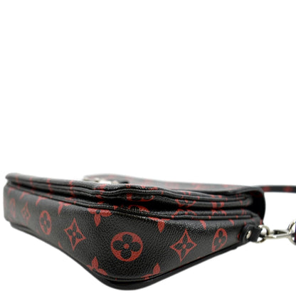 LOUIS VUITTON Metis Pochette Monogram Infrarouge Crossbody Bag Glossy Red