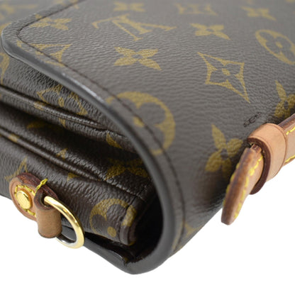 LOUIS VUITTON  Metis Pochette Monogram Canvas Crossbody Bag Brown