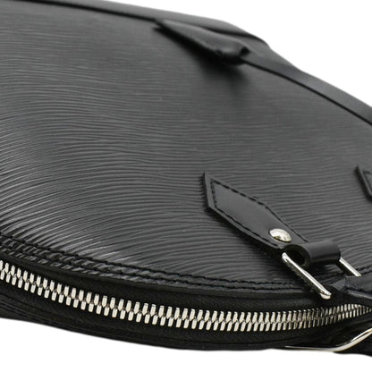 LOUIS VUITTON Alma PM Epi Leather Satchel Bag Black