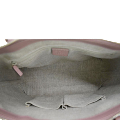 GUCCI Convertible GG Microguccissima Leather Satchel Bag Dusty Pink 449656