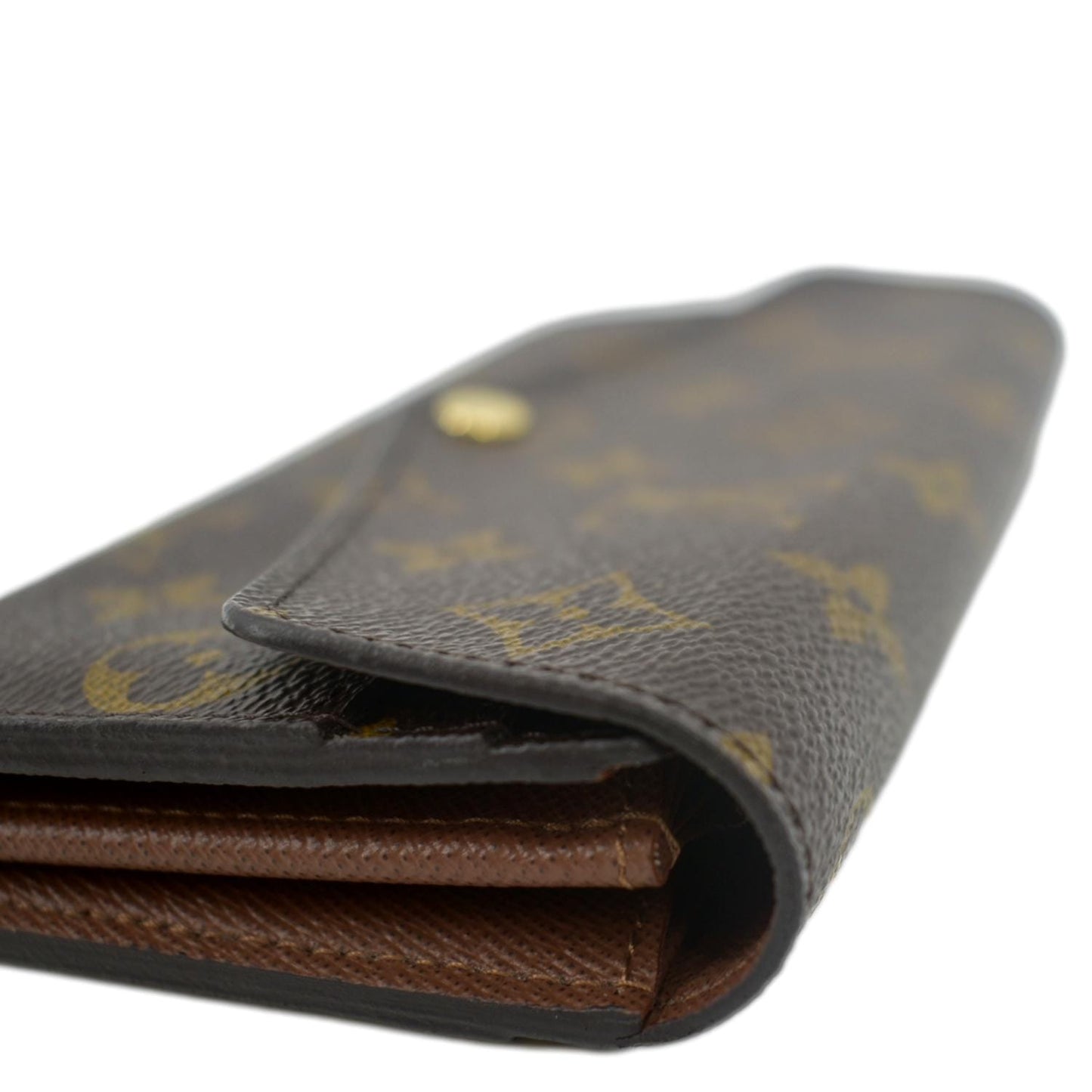 LOUIS VUITTON Sarah Monogram Canvas Wallet Brown