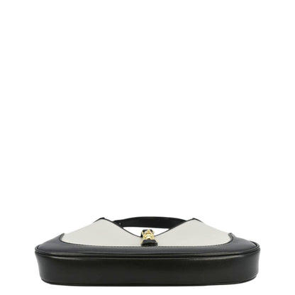 GUCCI Jackie 1961 Small Leather Shoulder Bag White 636706