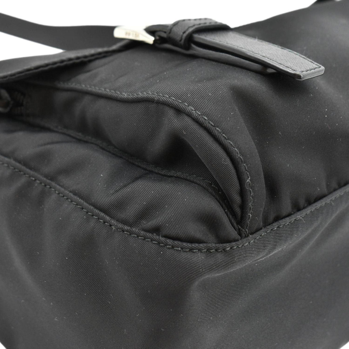 PRADA Vela Re-Edition Nylon Messenger Bag Black