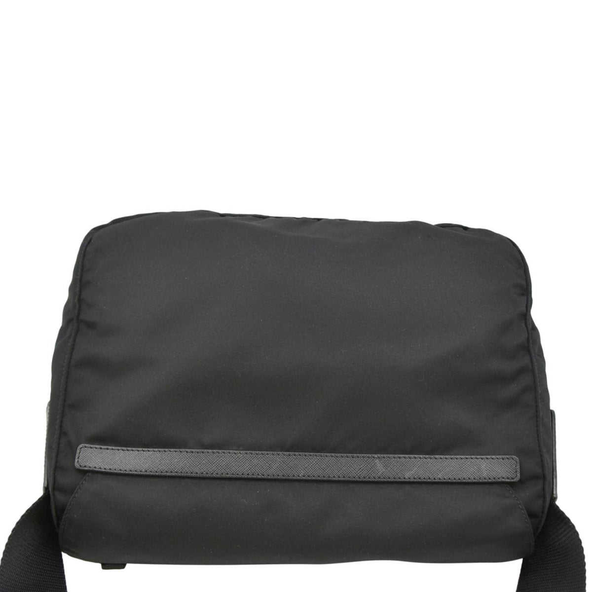 PRADA Vela Re-Edition Nylon Messenger Bag Black