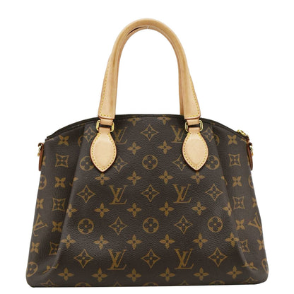 LOUIS VUITTON Rivoli PM Monogram Canvas Satchel Bag Brown
