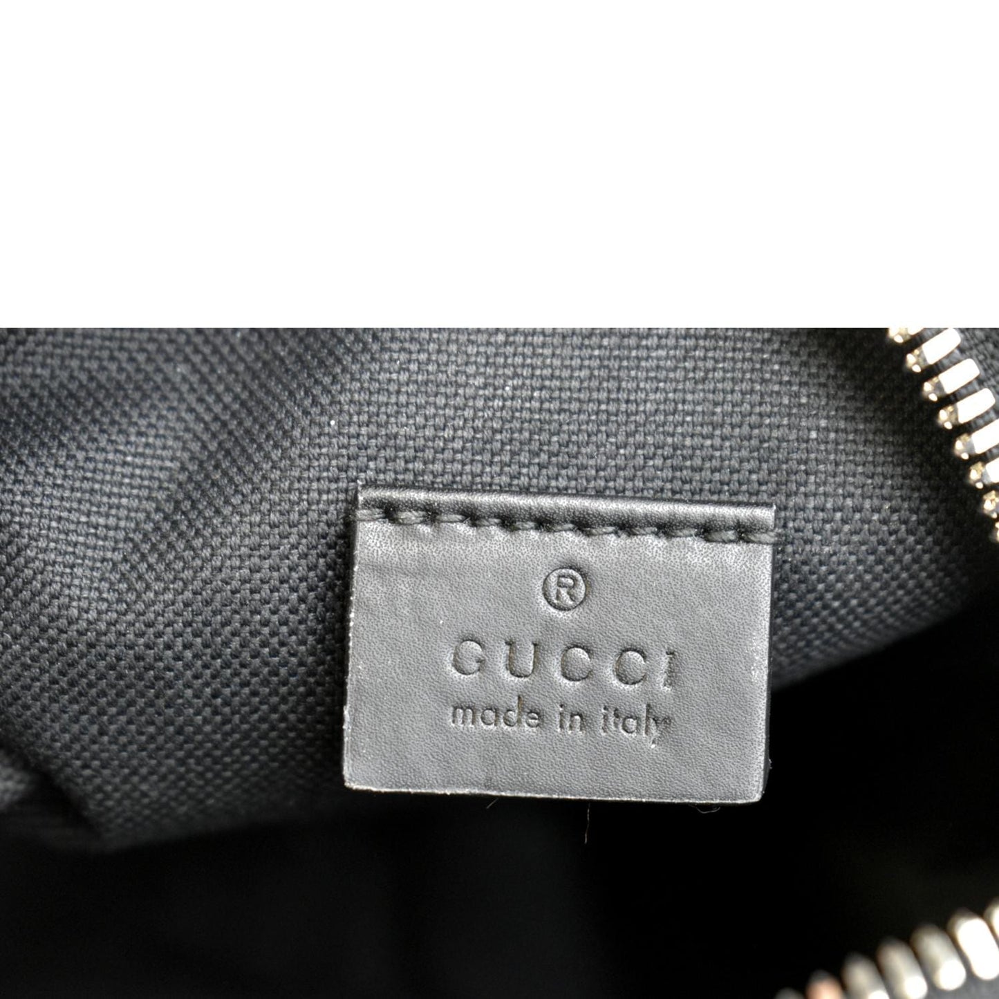GUCCI GG Supreme Monogram Canvas Web Messenger Bag Black 598103