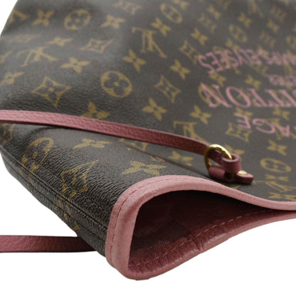 LOUIS VUITTON Neverfull GM Articles De Voyages Monogram Canvas Tote Bag Brown