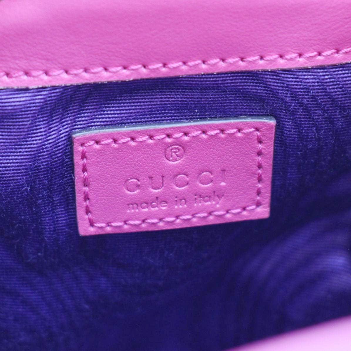 GUCCI GG Matelasse Nylon Bucket Crossbody Bag Pink 728231