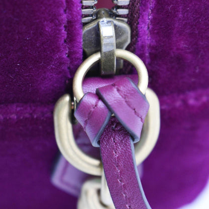 GUCCI GG Marmont Small Matelasse Velvet Chain Shoulder Bag Purple 447632