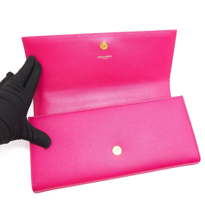 YSL / Saint Laurent Clutch Pink with GHW