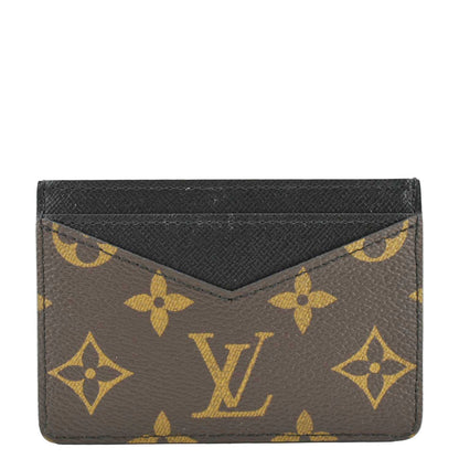LOUIS VUITTON Neo Porte Cartes Monogram Macassar Card Holder Black