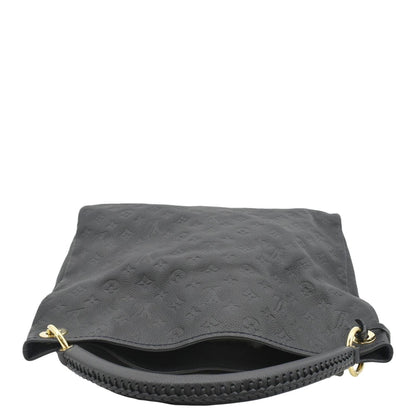 LOUIS VUITTON Artsy MM Empreinte Leather Shoulder Bag Navy Blue