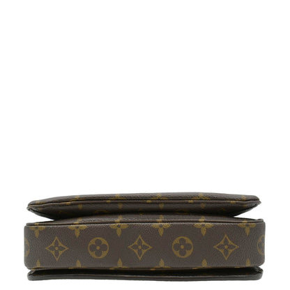 LOUIS VUITTON Metis Pochette Monogram Canvas Crossbody Bag Brown
