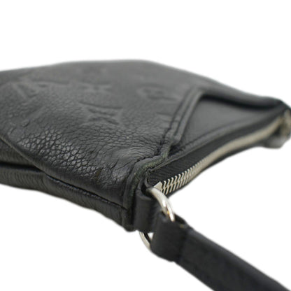 LOUIS VUITTON Pallas Monogram Empreinte Clutch Crossbody Bag Black