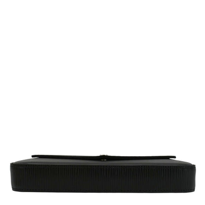 LOUIS VUITTON Felicie Pochette Epi Leather Crossbody Bag Black
