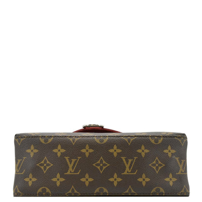 LOUIS VUITTON Saint Michel Monogram Epi Shoulder Bag Coquelicot