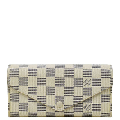 LOUIS VUITTON Josephine  Damier Azur Wallet White