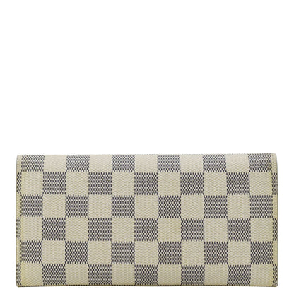 LOUIS VUITTON Josephine  Damier Azur Wallet White