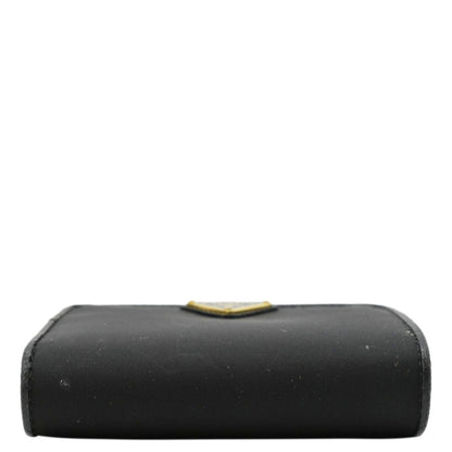 PRADA Nylon Zip Around Wallet Black