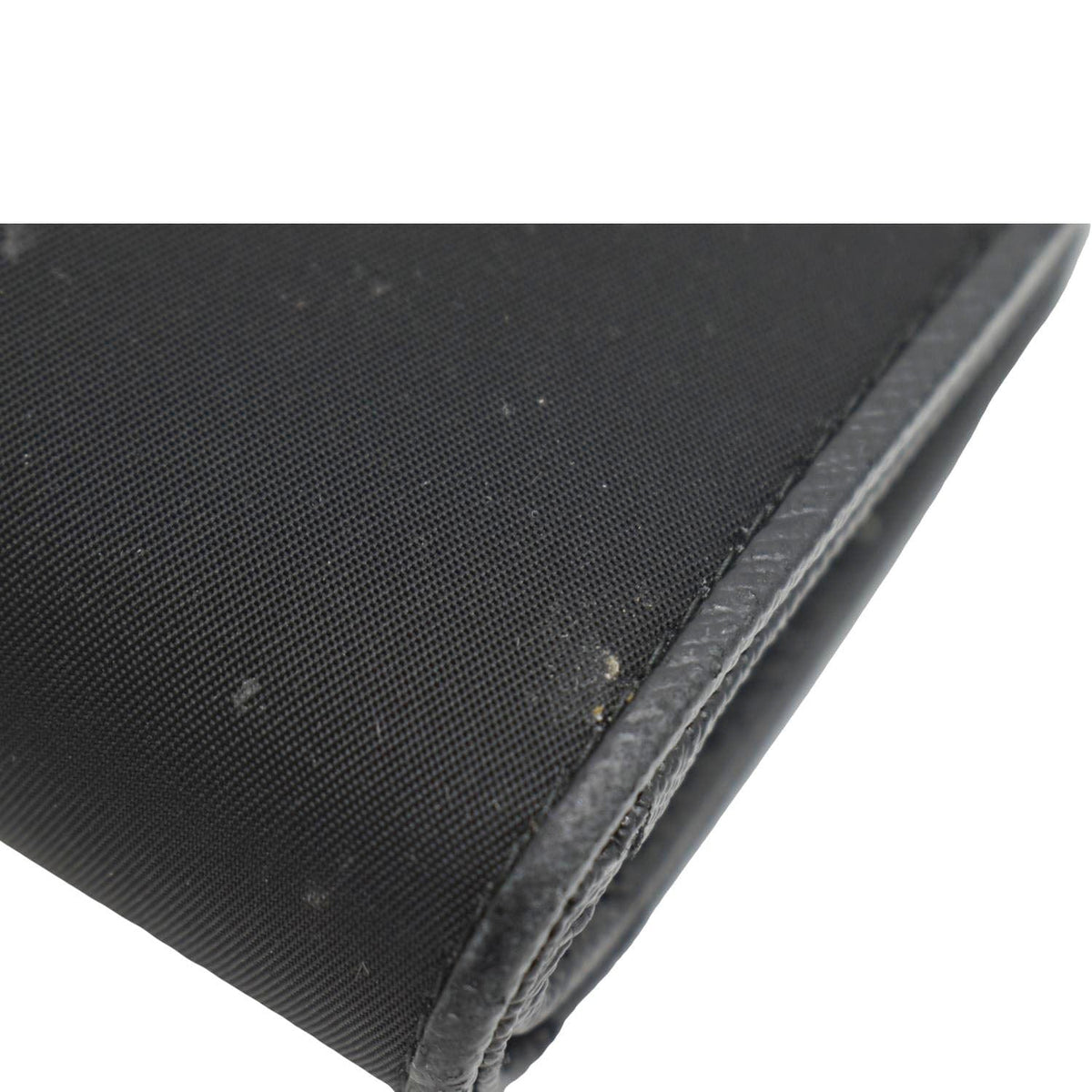 PRADA Nylon Zip Around Wallet Black