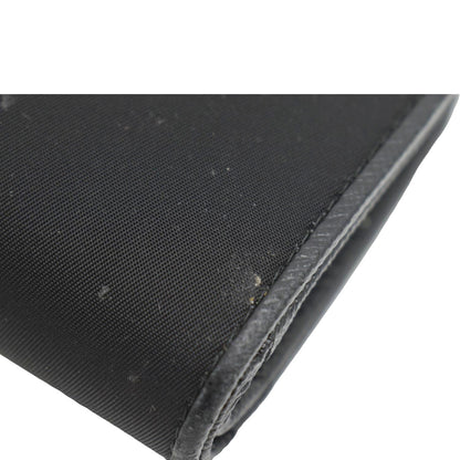 PRADA Nylon Zip Around Wallet Black
