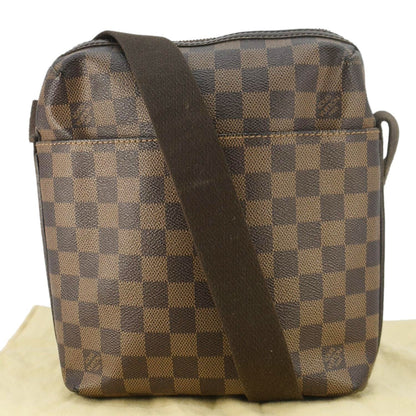 LOUIS VUITTON Trotteur Beaubourg PM Damier Ebene Crossbody Bag Brown