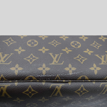 LOUIS VUITTON Neverfull GM Monogram Canvas Shoulder Bag Fuchsia