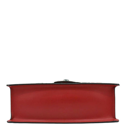 GUCCI Lilith Bamboo Leather Top Handle Shoulder Bag Red 453751